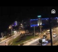 Marmaris'teki otele helikopterlerin asker indirme anı